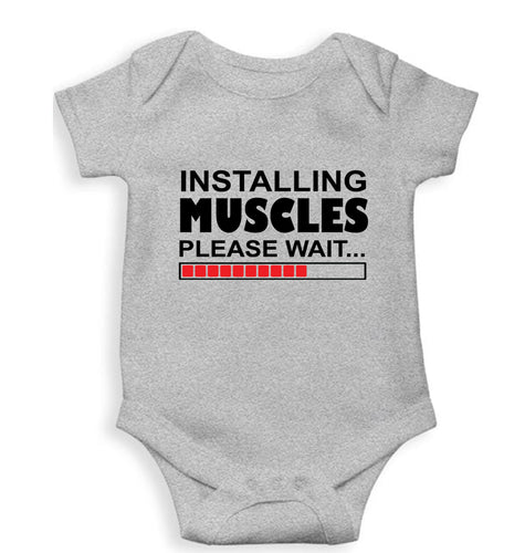 Gym Kids Romper For Baby Boy/Girl-Grey-Ektarfa.online