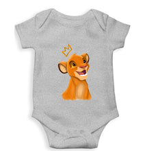 Load image into Gallery viewer, Lion King Simba Kids Romper For Baby Boy/Girl-0-5 Months(18 Inches)-Grey-Ektarfa.online
