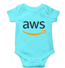 Load image into Gallery viewer, Amazon AWS Kids Romper For Baby Boy/Girl-0-5 Months(18 Inches)-Skyblue-Ektarfa.online
