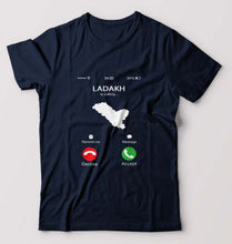 Load image into Gallery viewer, Ladakh Calling T-Shirt for Men-Navy Blue-Ektarfa.online
