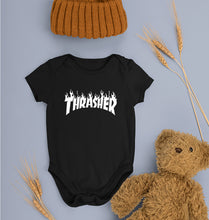 Load image into Gallery viewer, Thrasher Kids Romper For Baby Boy/Girl-0-5 Months(18 Inches)-Black-Ektarfa.online
