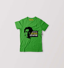 Load image into Gallery viewer, Ayrton Senna Kids T-Shirt for Boy/Girl-Flag Green-Ektarfa.online
