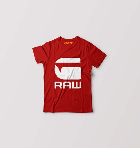 G Raw Kids T-Shirt for Boy/Girl-Red-Ektarfa.online