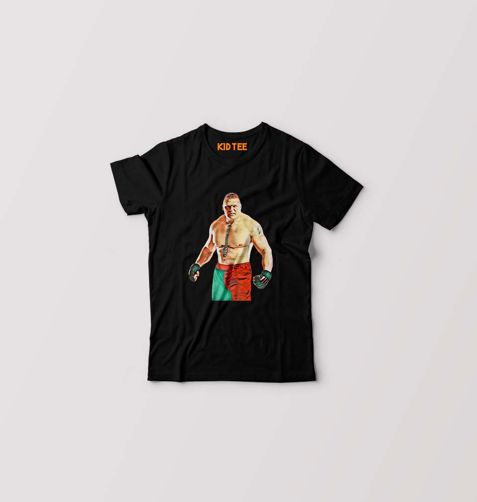 Brock Lesnar (WWE) Kids T-Shirt for Boy/Girl-Black-Ektarfa.online