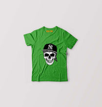 Load image into Gallery viewer, Hip Hop Skull NY Kids T-Shirt for Boy/Girl-Flag Green-Ektarfa.online
