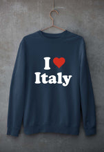 Load image into Gallery viewer, I Love Italy Unisex Sweatshirt for Men/Women-Navy blue-Ektarfa.online
