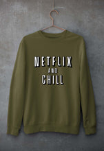 Load image into Gallery viewer, Netflix and Chill Unisex Sweatshirt for Men/Women-Olive Green-Ektarfa.online
