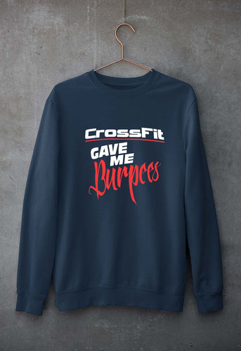 CrossFit Gym Burpees Unisex Sweatshirt for Men/Women-Navy Blue-Ektarfa.online