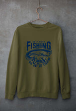 Load image into Gallery viewer, Fishing Unisex Sweatshirt for Men/Women-Olive Green-Ektarfa.online
