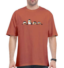 Load image into Gallery viewer, Penguins of Madagascar Oversized T-Shirt for Men-Coral-Ektarfa.online
