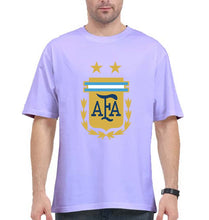 Load image into Gallery viewer, Argentina Football Oversized T-Shirt for Men-Lavender-Ektarfa.online
