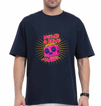 Load image into Gallery viewer, Psychedelic Music Peace Love Oversized T-Shirt for Men-Navy Blue-Ektarfa.online
