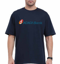 Load image into Gallery viewer, ICICI Bank Oversized T-Shirt for Men-Navy Blue-Ektarfa.online
