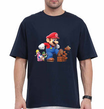 Load image into Gallery viewer, Mario Oversized T-Shirt for Men-Navy Blue-Ektarfa.online
