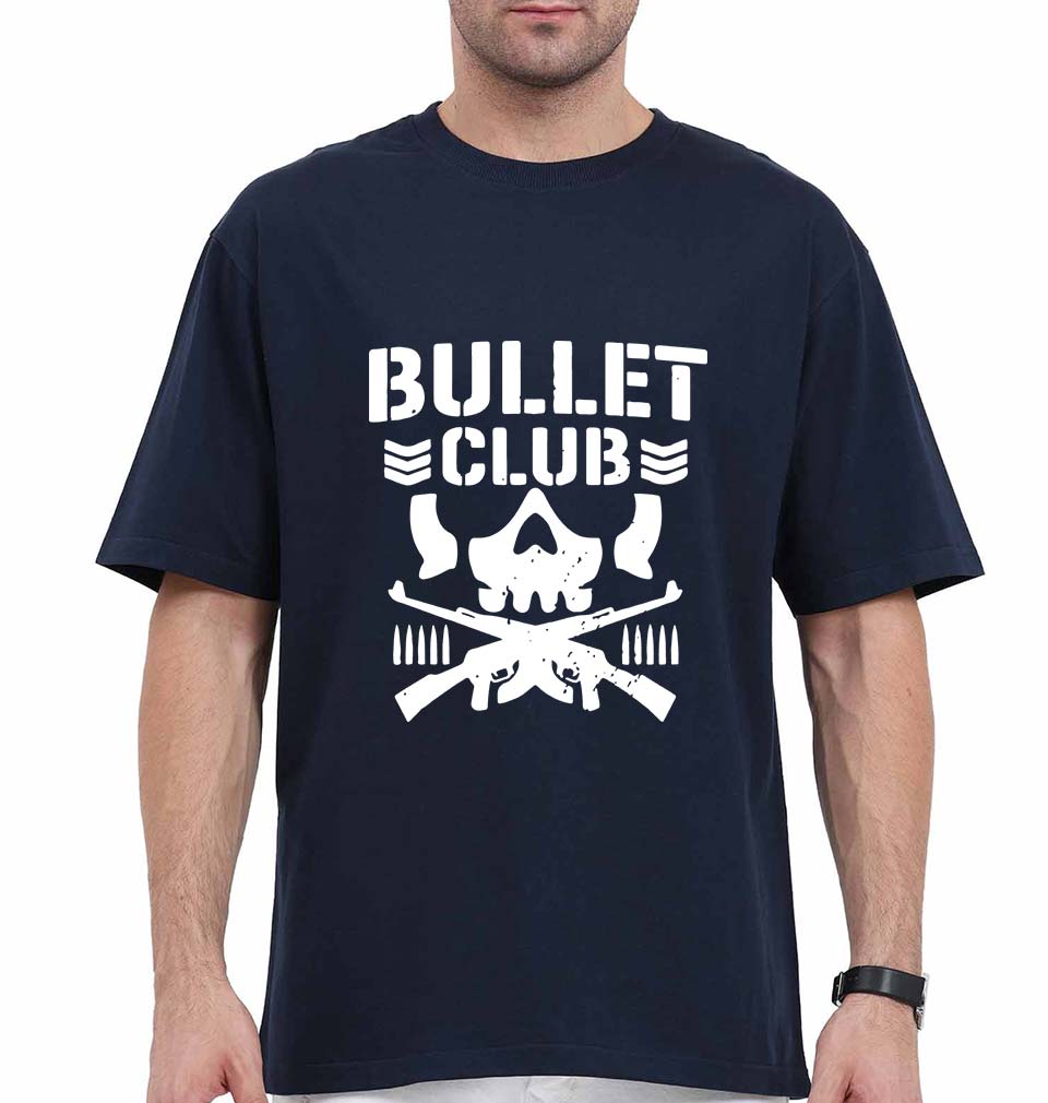 Bullet Club Oversized T-Shirt for Men-Black-Ektarfa.online