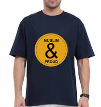 Load image into Gallery viewer, Muslim Oversized T-Shirt for Men-Navy Blue-Ektarfa.online
