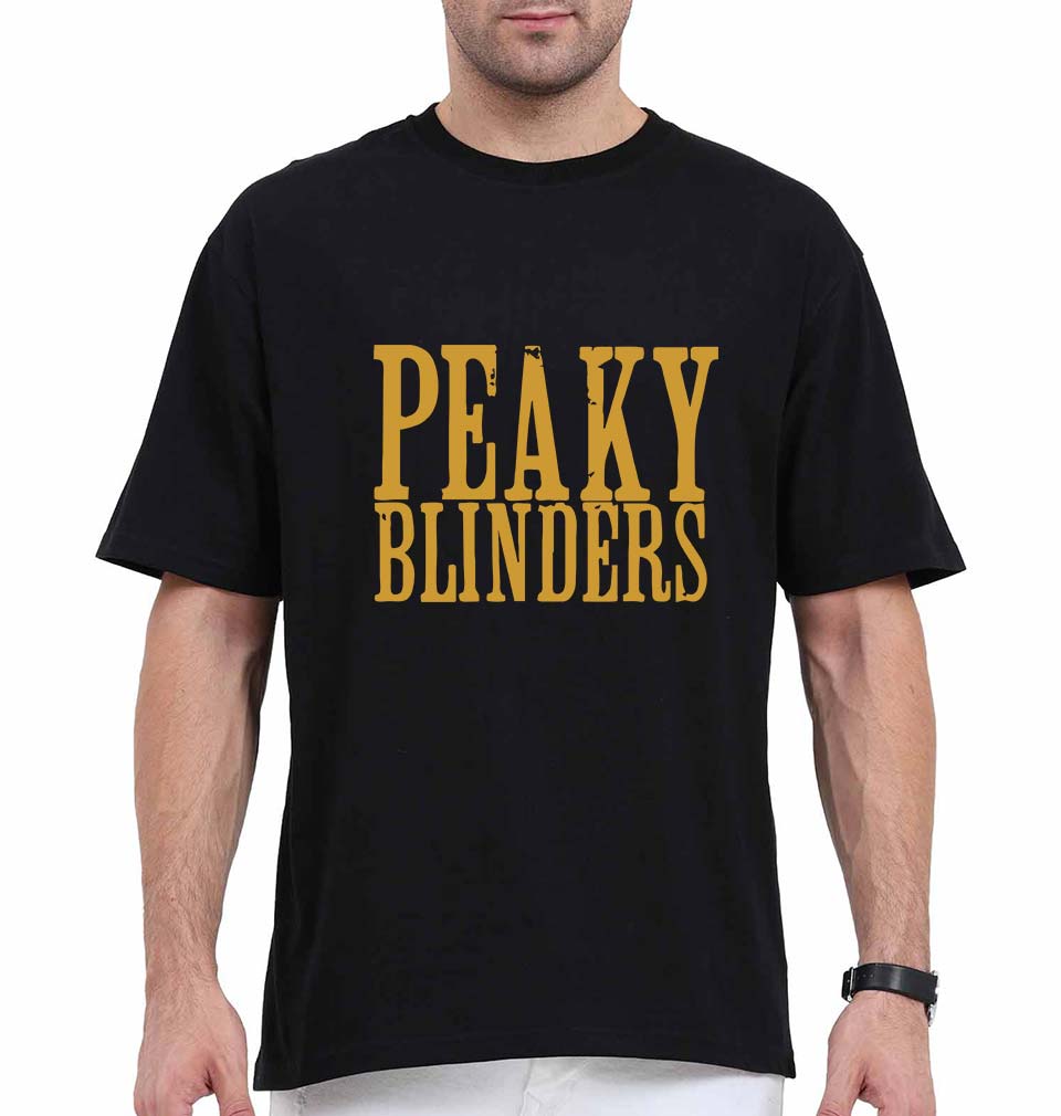 Peaky Blinders Oversized T-Shirt for Men-Black-Ektarfa.online