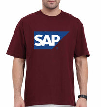 Load image into Gallery viewer, SAP Oversized T-Shirt for Men-Maroon-Ektarfa.online
