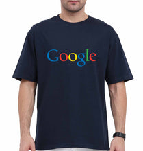 Load image into Gallery viewer, Google Oversized T-Shirt for Men-Navy Blue-Ektarfa.online
