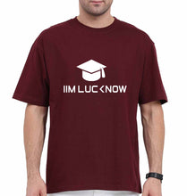 Load image into Gallery viewer, IIM L Lucknow Oversized T-Shirt for Men-Maroon-Ektarfa.online

