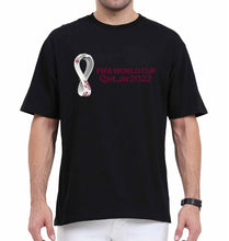 Load image into Gallery viewer, FIFA World Cup Qatar 2022 Oversized T-Shirt for Men-Black-Ektarfa.online
