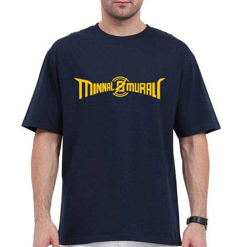 Minnal Murali Oversized T-Shirt for Men-Navy Blue-Ektarfa.online