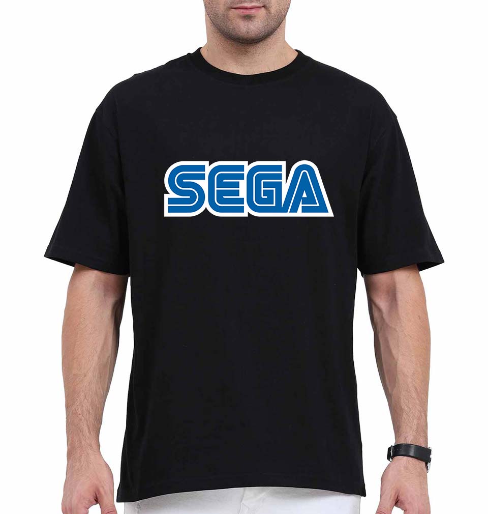 Sega Oversized T-Shirt for Men-Black-Ektarfa.online