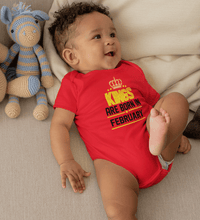 Load image into Gallery viewer, Kings Are Born In February Kids Romper For Baby Boy/Girl-Ektarfa.online
