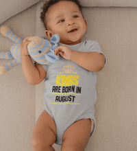 Load image into Gallery viewer, Kings Are Born In August Kids Romper For Baby Boy/Girl-Ektarfa.online
