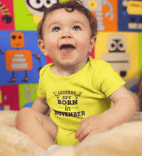 Load image into Gallery viewer, Legends are Born in November Kids Romper For Baby Boy/Girl-Ektarfa.online
