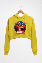 Load image into Gallery viewer, Scarlet Witch Wanda Crop HOODIE FOR WOMEN-Mustard Yellow-Ektarfa.online
