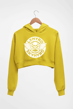 Load image into Gallery viewer, Lynyrd Skynyrd Crop HOODIE FOR WOMEN-Mustard Yellow-Ektarfa.online
