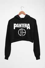 Load image into Gallery viewer, Pantera Crop HOODIE FOR WOMEN-Black-Ektarfa.online
