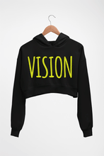 Load image into Gallery viewer, Vision Crop HOODIE FOR WOMEN-Black-Ektarfa.online
