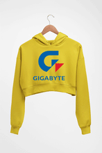 Load image into Gallery viewer, Gigabyte Crop HOODIE FOR WOMEN-Mustard Yellow-Ektarfa.online
