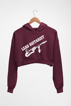 Load image into Gallery viewer, Guitarist Crop HOODIE FOR WOMEN-Maroon-Ektarfa.online
