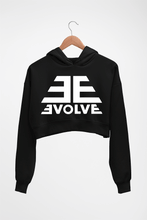 Load image into Gallery viewer, Evolve Crop HOODIE FOR WOMEN-Black-Ektarfa.online
