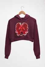 Load image into Gallery viewer, Wanda Crop HOODIE FOR WOMEN-Maroon-Ektarfa.online
