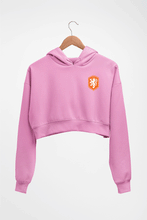 Load image into Gallery viewer, Netherlands Football Crop HOODIE FOR WOMEN-Light Baby Pink-Ektarfa.online
