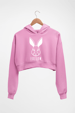 Load image into Gallery viewer, Rabbit Bunny Crop HOODIE FOR WOMEN-Light Baby Pink-Ektarfa.online
