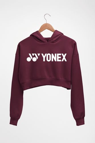 Yonex Crop HOODIE FOR WOMEN-Maroon-Ektarfa.online