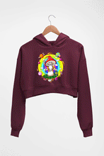 Load image into Gallery viewer, Mushroom Crop HOODIE FOR WOMEN-Maroon-Ektarfa.online
