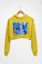 Load image into Gallery viewer, Erling Haaland Crop HOODIE FOR WOMEN-Mustard Yellow-Ektarfa.online
