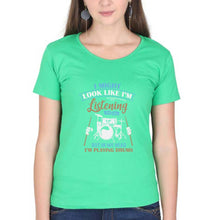 Load image into Gallery viewer, Drummer T-Shirt for Women-flag green-Ektarfa.online
