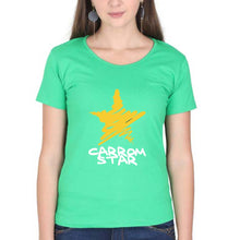 Load image into Gallery viewer, Carrom Star T-Shirt for Women-flag green-Ektarfa.online
