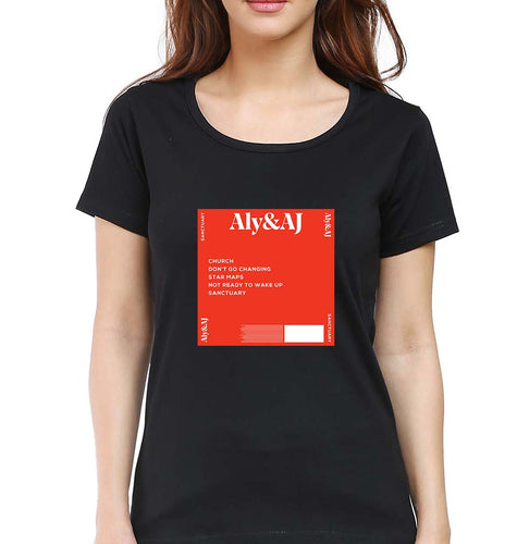 Aly & AJ T-Shirt for Women-Black-Ektarfa.online