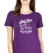 Load image into Gallery viewer, Motorcycle T-Shirt for Women-Purple-Ektarfa.online
