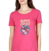 Load image into Gallery viewer, PUBG Super Chicken Dinner T-Shirt for Women-Pink-Ektarfa.online
