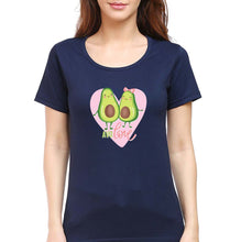 Load image into Gallery viewer, Avocado Love T-Shirt for Women-Navy Blue-Ektarfa.online
