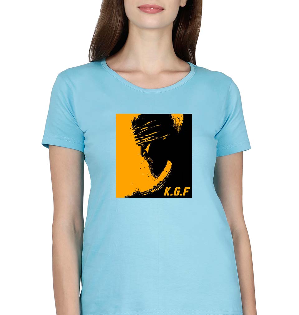 KGF T-Shirt for Women-SkyBlue-Ektarfa.online